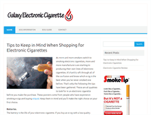 Tablet Screenshot of galaxyelectroniccigarette.co.uk